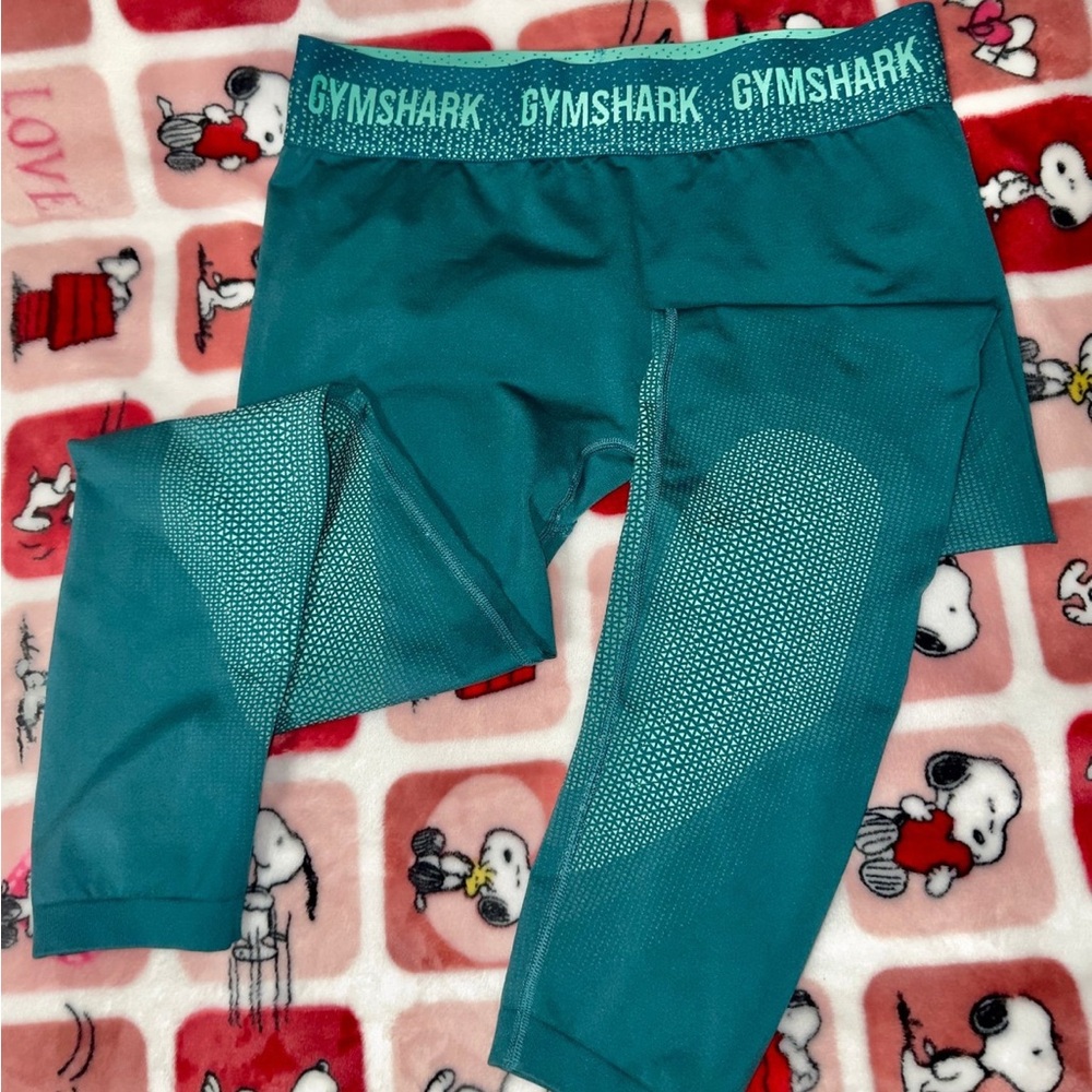 Gymshark Green Performance Leggings High-Waisted Seamless - Picture 2 of 2